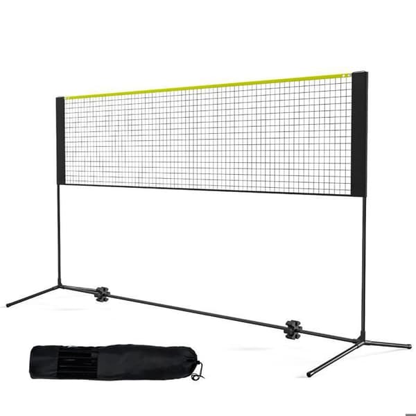 Sæt af badmintonnet-Duoku-3 m-højderegulerbart volleyball-net-portabel-holdbart PE-mesh