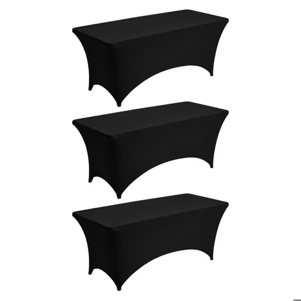 Utsträckt Duk - DUOKU - RD-TB-30 - 183 x 76 x 76 cm - Svart - 3-pack Svart