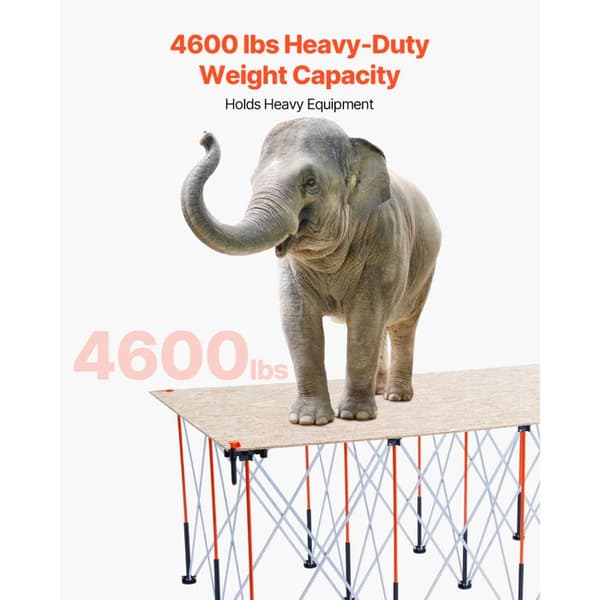 Foldbart Bord - DUOKU - SNT-15A - Kapacitet på 2724 kg - Ingen Montering - Aluminium og Stål