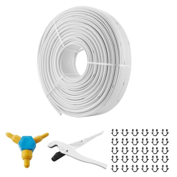 PEX AL PEX-rör - DUOKU - P49-1-300 - 300 m - Tjocklek 2 mm - Golvvärme Vit