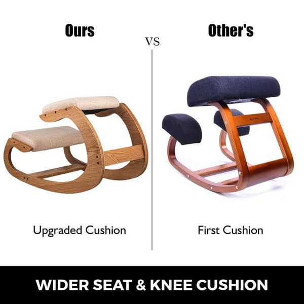 Ergonomisk Stol - DUOKU - Med Höftkudde - Kapacitet 220 lb - Samtida Design - Kontor