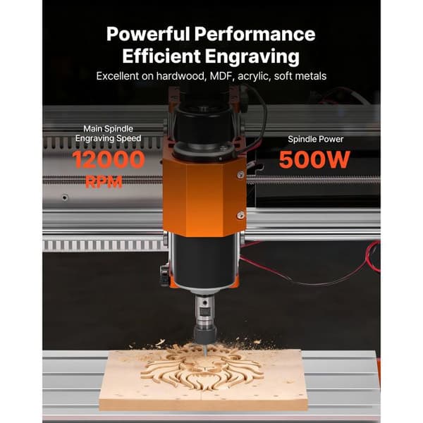 CNC Router - DUOKU - 3018-PRO MAX - Spindle 500 W - 300x180x80 mm - Offline controller 1,8 tommer
