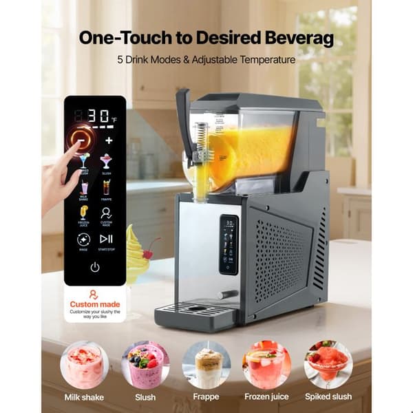 Slush ice maskine - DUOKU - X-40 - 4 L - 350 W - Selvrensende