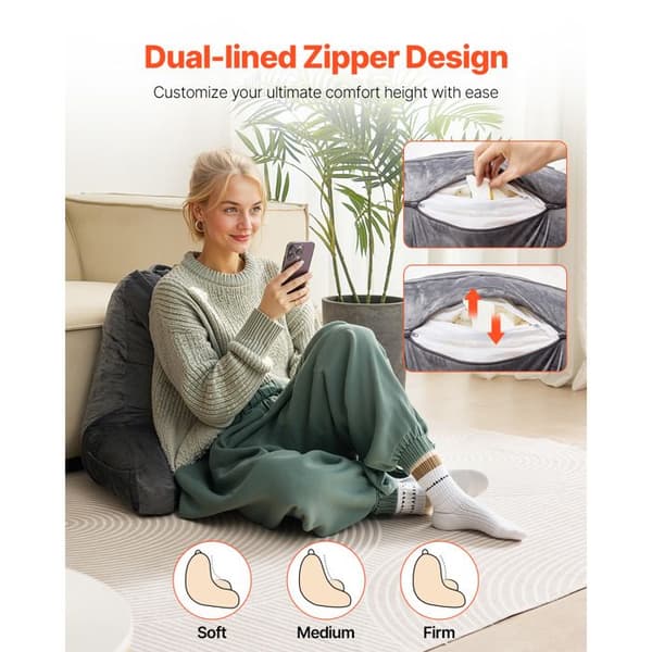 Lukulaty - DUOKU - XSHRP002 - Suuri - Memory Foam - Harmaa Grå