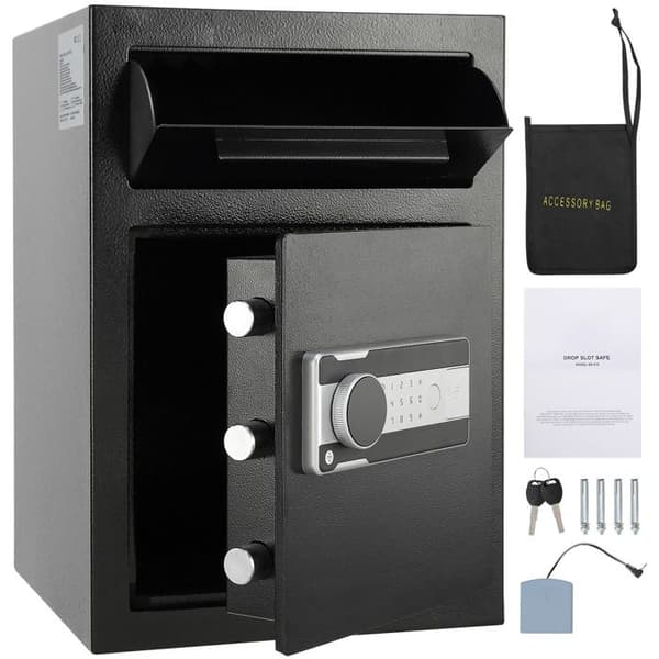 Pengeskab - DUOKU - SS-515 - Elektronisk Kodelås - Vibrationsalarm - 2,5 Kubik