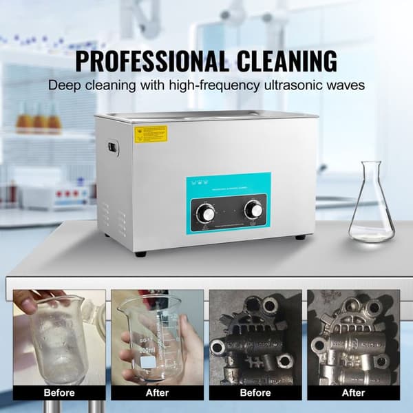 Ultralydsrenser - DUOKU - 30 L - 40 kHz - 600 W rengøring - Opvarmning 0-80°C