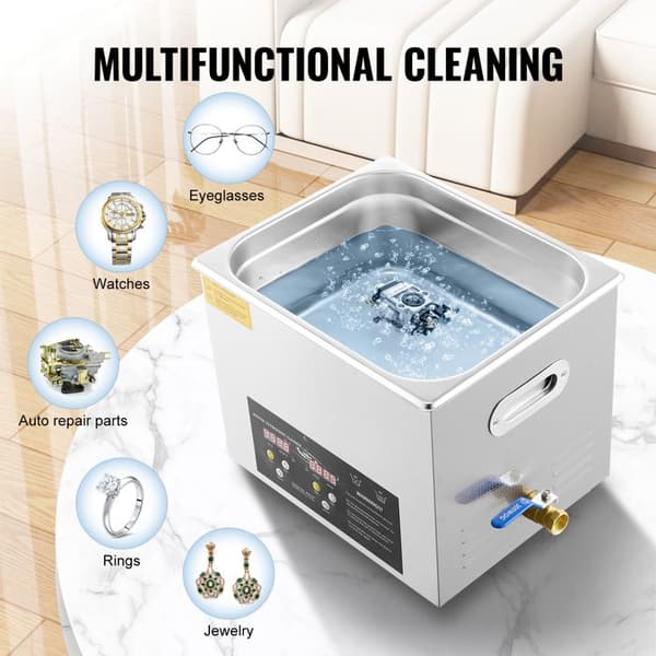 Ultralydrenser-Duoku-10 L-Professionel Digital Laboratorie Renser med Timer