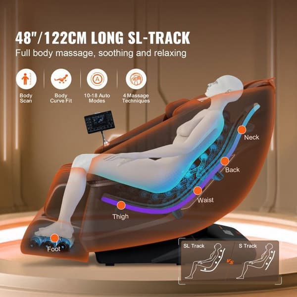 3D Shiatsu Hierontatuoli - DUOKU - BH-6223 - 10-18 Modusta - Lämmitys - Bluetooth