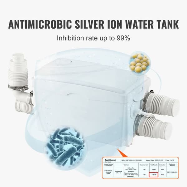 Macerationpump - DUOKU - FLO300 - 350 W - Flöde 6000 L/h - Lyft 7 m