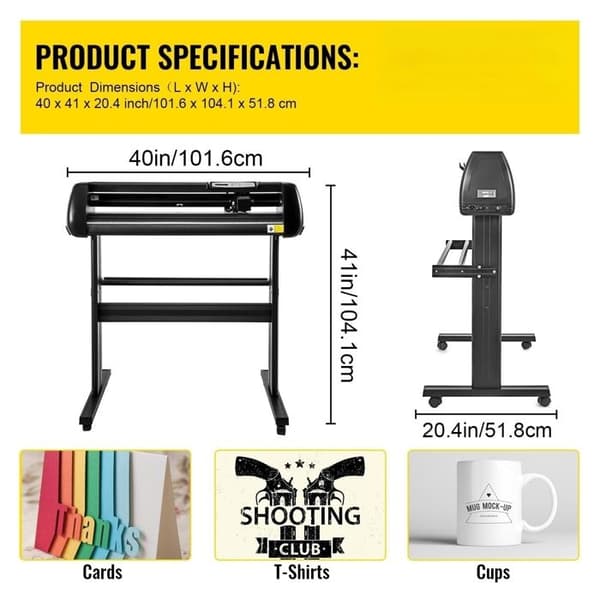 Vinyl Cutter/Plotter-Duoku-34"-Maskiner til Skiltudskæring-3 Klinger-LCD-Skærm-Software Inkluderet-til Skiltfremstilling