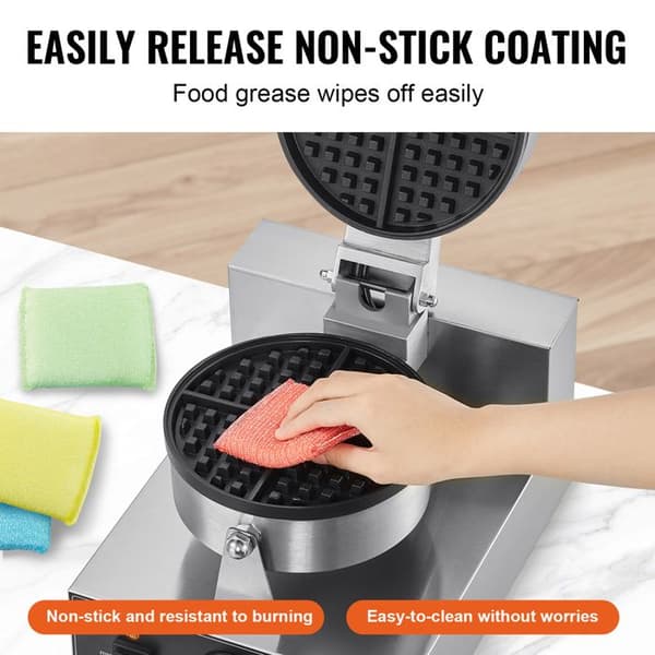 Gaufrier - DUOKU - HT-1 - 1230 W - Rostfritt Stål - Non-stick - Temperaturkontroll pengar