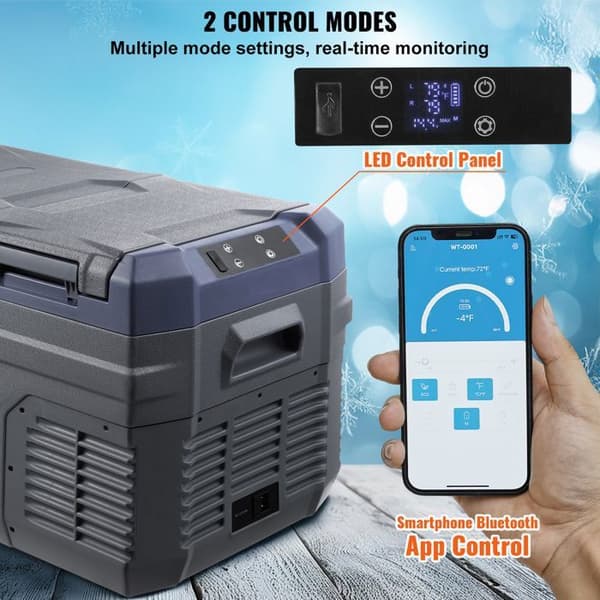 Bil køleskab - DUOKU - NLS35 - 25 L - Dobbelt zone -20 til 20 °C - AC/DC 12/24V
