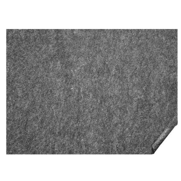 Antiskrid tæppe - DUOKU - 8' x 10' - 6 mm filt polstring - Overlegen komfort - Grå grå