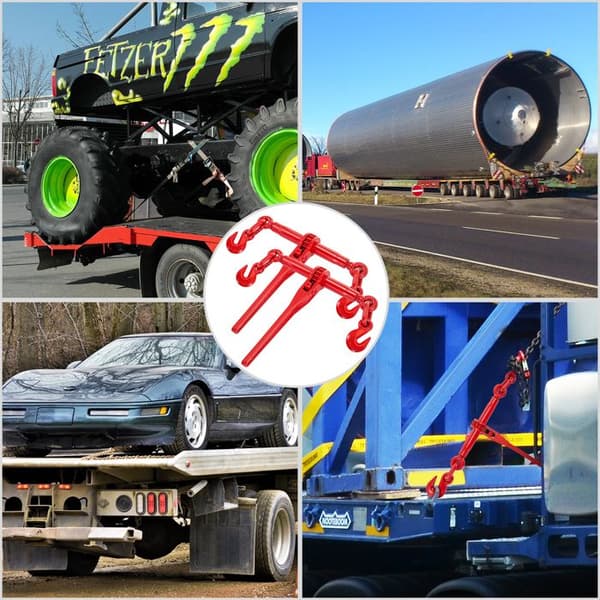 Klipsit - DUOKU - Duoku-9 - 215 lb - Säädettävä Pituus - G70 Koukut - Punainen Röd