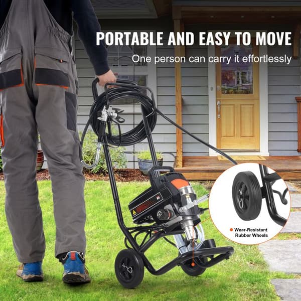 Luftlös färgspruta - DUOKU - RP8628 plus - 950 W - 3000 PSI - Flöde ≥2,0 L/min