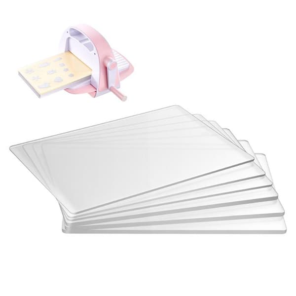 Skæremåtter-Duoku-6 Stykker, 225x156 mm, Transparent Polycarbonat, til Scrapbooking, Kortfremstilling og DIY
