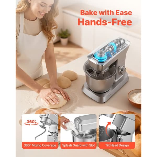 Multifunktionell köksrobot - DUOKU - SM-1532BM - 1300 W - 4,3 L - Hackare och Blender