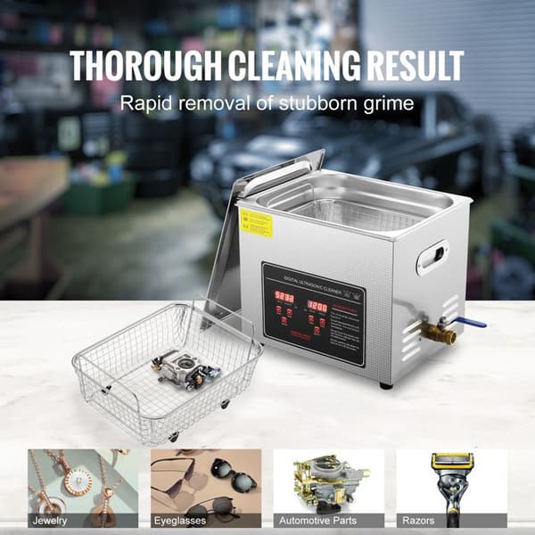 Ultrasonrensere-Duoku-10 L-med Digital Timer og Opvarmning-Rustfrit Stål
