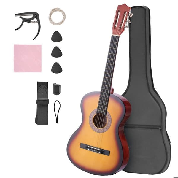 Klassisk Gitarr - DUOKU - M5831 - 96 cm - Komplett Set - Nylonsträngar Solstråle