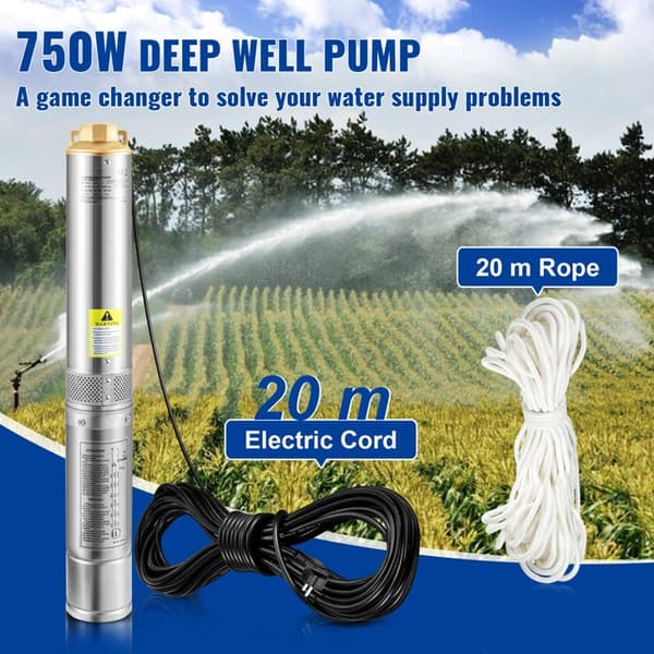 Nedsänkt pump - DUOKU - 3SDM4/16 - 750 W - 100 l/min - Höjd av 66 m