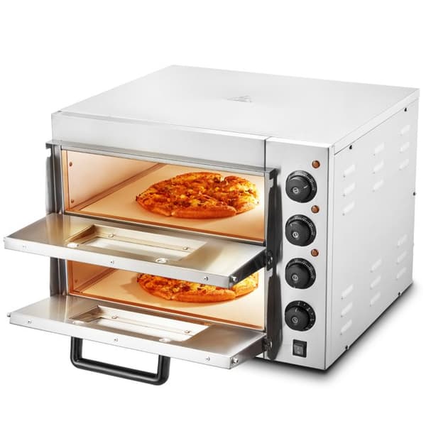 Pizzaugn - DUOKU - FY-EP-2 - 40,6 cm - Rostfritt Stål - Elektrisk