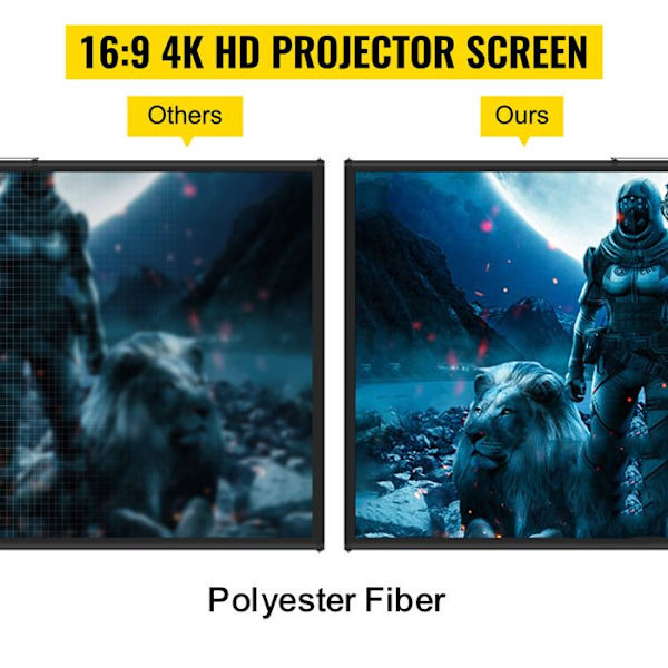 Projektionstativ - DUOKU - DM-ABS-70 - 177.8 cm - 4K HD - Höjdjusterbar