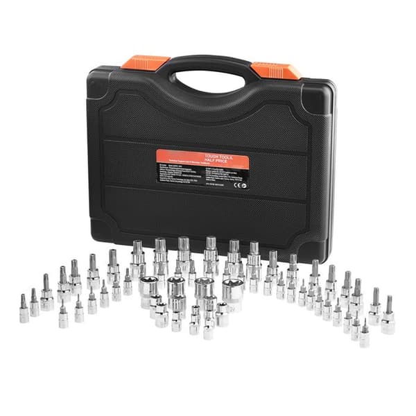 Torx-Nøgle Sæt-Duoku-60 Stykker-T6-T70, TT6-TT70, TP8-TP60, E4-E24, Stål S2 og Cr-V, Drivninger 1/4", 3/8", 1/2"
