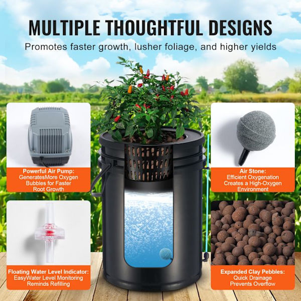 DWC Hydrokultur System-Duoku-Fremragende Hydroponisk Konfiguration med Overhead Dråbesystem