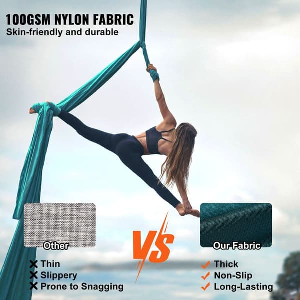 Hängande Gunga - DUOKU - YJ-0077-S1008 - 8,7 meter - Nylon 100 g/m² - Grön grön