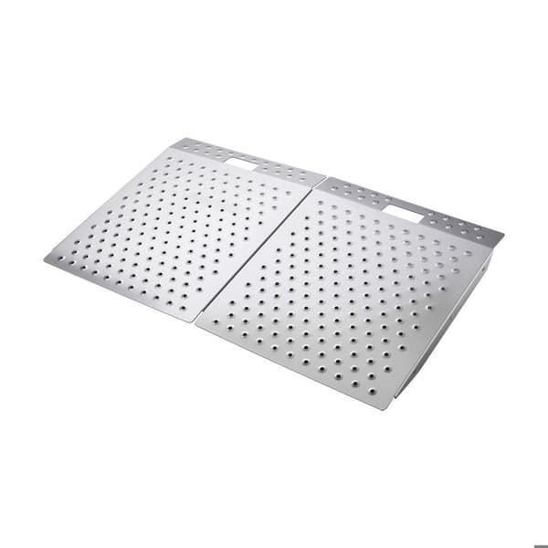 Rampe de Seuil 750x617 mm-Duoku-Aluminium Antiskrid Rampe til Kørestol-Bæreevne 340,2 kg