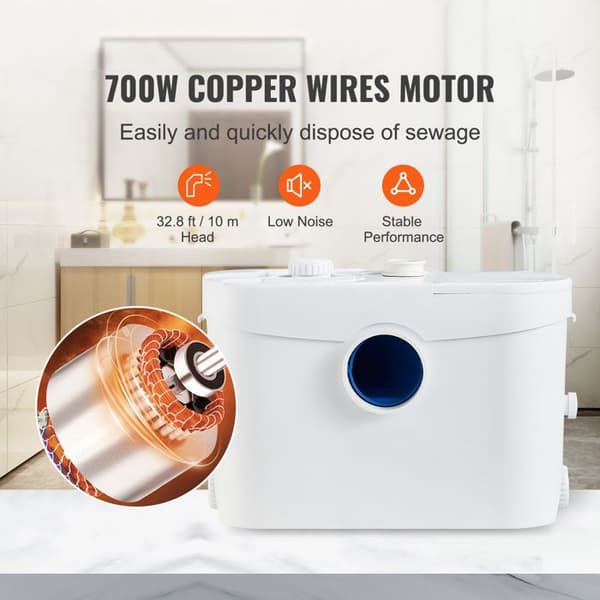 Sanitärslyn - DUOKU - FLO700 - 700 W - Flöde 9600 L/h - IP68