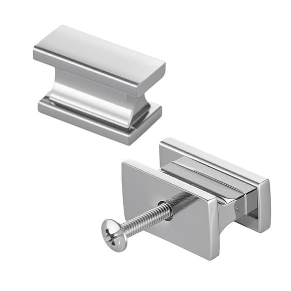 Møbelknopper - DUOKU - Model 2891 - Firkantet - Zinklegering - Kromfinish Krom