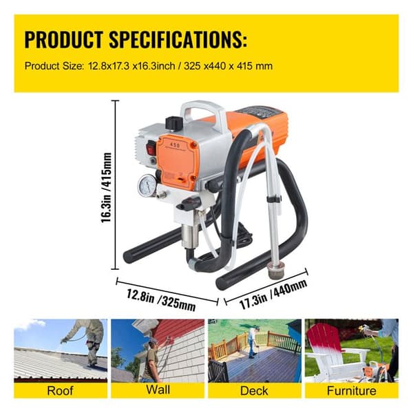 Väripulveri - DUOKU - 1500 W - Ilmanpainetta - Maalauspistooli - 3000 PSI