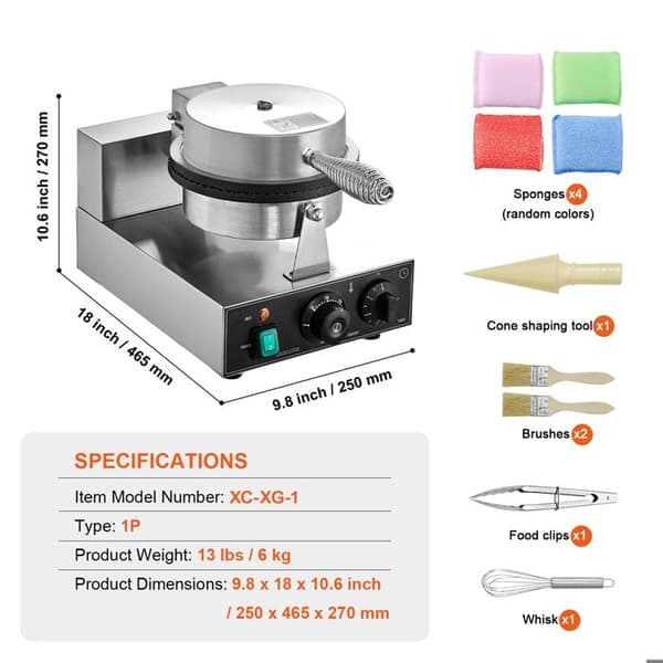 Ismaskine - DUOKU - HT-1A - 1230 W - Rustfrit Stål - Temperaturkontrol pengar