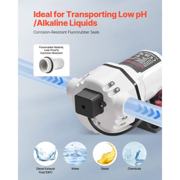 Elektrisk Vattenpump - DUOKU - DCAD40 - 34 L/min - Självprimande - Dieselavgaser