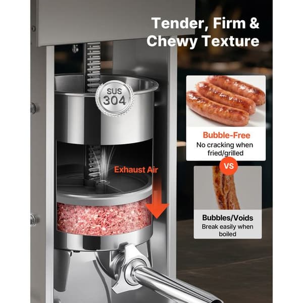 El-salami press - DUOKU - EVS-15L - 15 L (33 lb) - Rostfritt stål 304 - Kontinuerlig hastighetskontroll