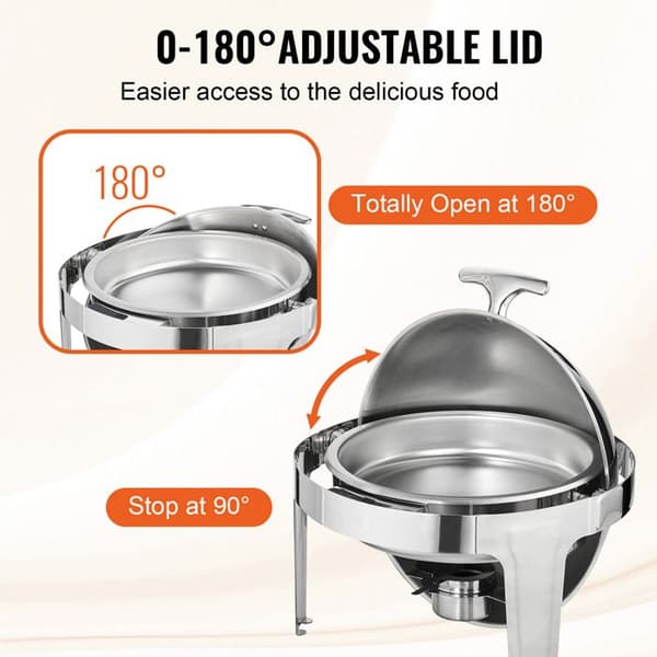 Chauffe-Plat - DUOKU - DT-C1101 - Set om 2 - Rostfritt Stål - 6 L för 5 Personer