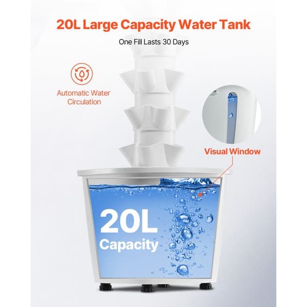 Hydroponiskt odlingssystem - DUOKU - VV2-6C-EU - 30 platser - 6 nivåer - Växtlampa Vit