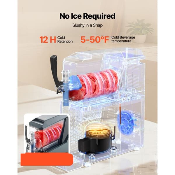 Slush ice maskine - DUOKU - X-40 - 4 L - 350 W - Selvrensende