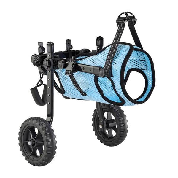 Let 2-hjulet vogn - DUOKU - SS1-02 - Justerbar - Til Sårede Hunde - Størrelse S
