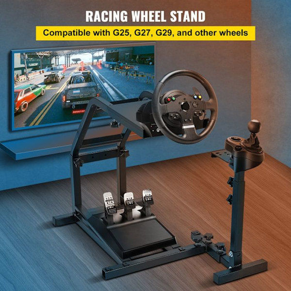 Support til Racing Volant - DUOKU - G29/G27/G25 - Rustfrit Stål - Justerbar - Multi-platform