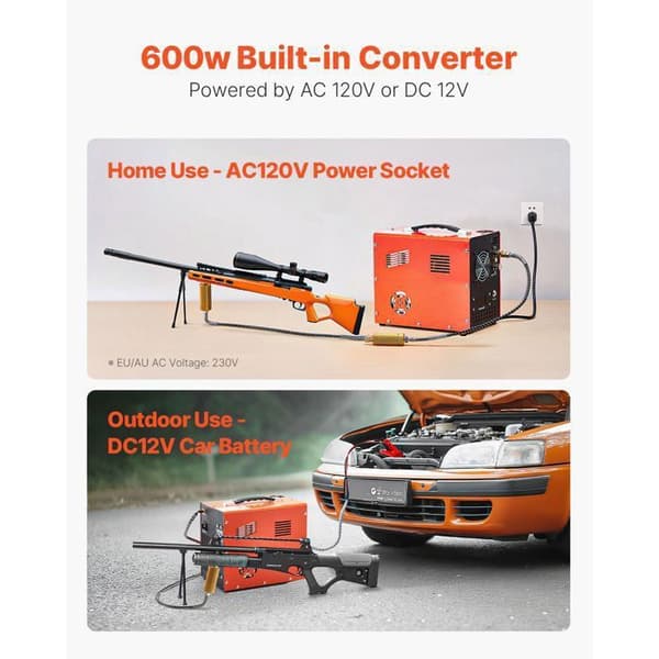 Luftkompressor - DUOKU - PCP-Duoku-300W - 30MPa - Portabel - Ventilationskøling