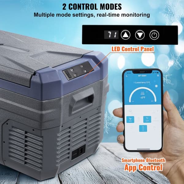 Bilkøleskab - DUOKU - 30 L - Temperatur -20 ~ 20 ℃ - Integreret Belysning - 12 V