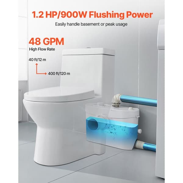 Sanitetsmølle - DUOKU - FLO900 - 900 W - Flow 180 L/min - Højde 12 m