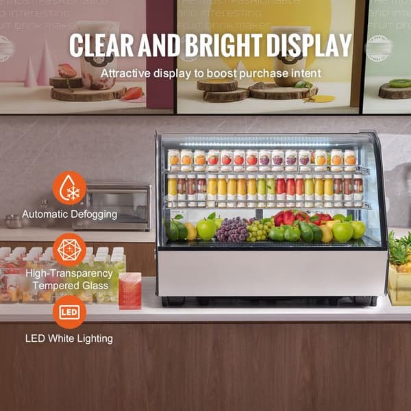 Køleskab - DUOKU - XCW-160LS - 5 pi³/146 L - LED-belysning - Rustfrit stål