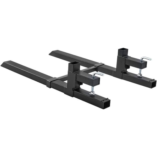 Pallgafflar Kapacitet 2000 lb-Duoku-Total längd 43 tum-Justerbar stabiliseringsrör-Robusta gripgafflar