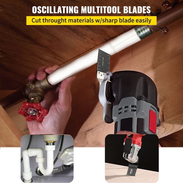 Oscillerende Savenblade-Duoku-100-Pak Multi-Værktøjsblade-HCS - til Træ, Plast, Metal, Sømv og Bolte