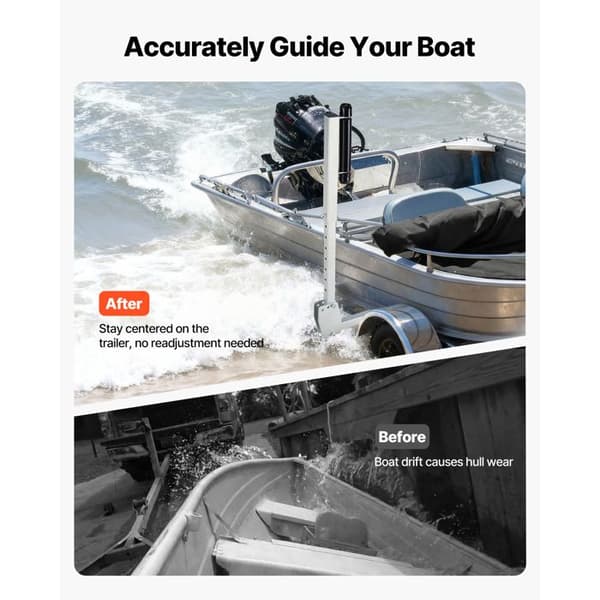 Justerbar Guide til Bådtrailer-Duoku-Højde fra 700 til 1050 mm-Guidesystem-med Glatte Ruller