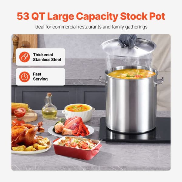Marmite - DUOKU - SP53QT404003D - 53 Liter - Rustfrit Stål - Låg Inkluderet