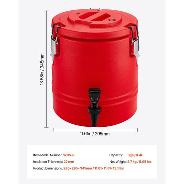 Isotermisk Dryckesdispenser - DUOKU - 11,4 L - Icke Elektrisk - Kran - Camping